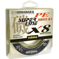  "KOSADAKA" Super PE X8 Dark Green 0.25 150m -  