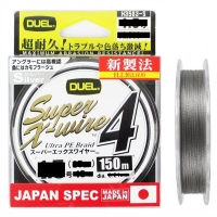  "DUEL" PE Super X-Wire 4 150m silver #0.8 (0.15mm) -  